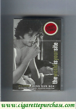 Lucky Strike TheWorldIsYourSite Filters hard box cigarettes